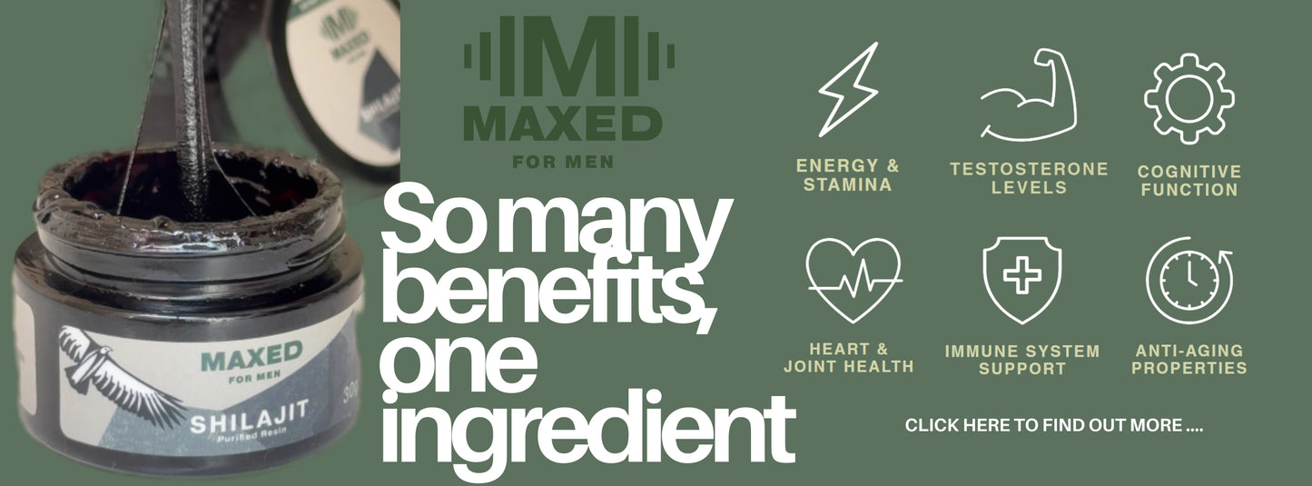 MAXED For Men - Shilajit Purified Resin - 35g